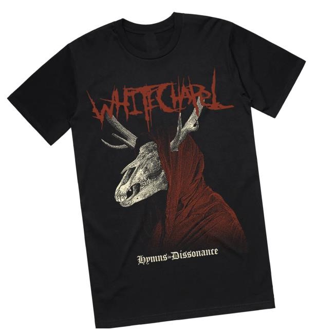 Whitechapel Merchnow Merch Store Hooded Skull Black Hooded Sweatshirt
