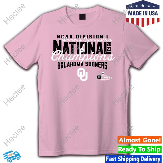 Shop Ncaa Sports Store Crimson Oklahoma Sooners 2023 Ncaa Women's Gymnastics National Champions Hooded Sweatshirt