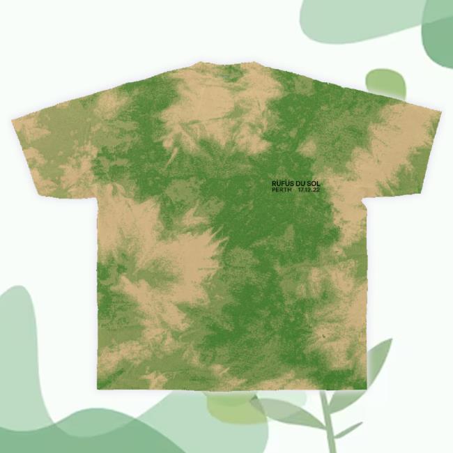 Official Sound-Merch Rüfüs Du Sol Rüfüs Du Sol / Perth Green 17.12.22 Tie Dye T-Shirt
