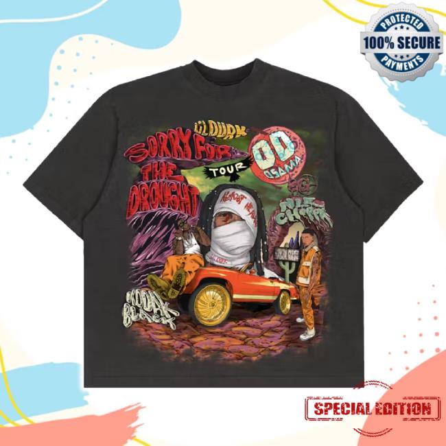 Original Lil Durk Sorry For The Drought Tour t-shirt, hoodie, tank top, sweater and long sleeve t-shirt Black Lil Durk Shop