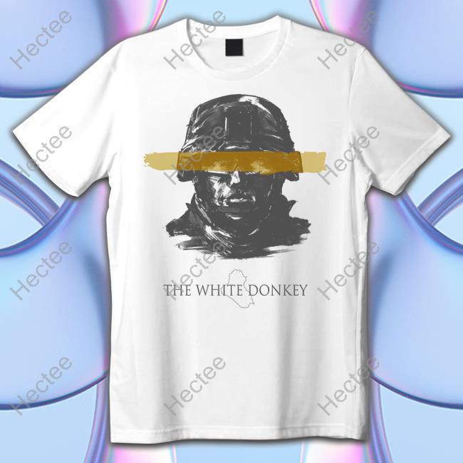 The White Donkey Hand Painted Art Tee Shirt