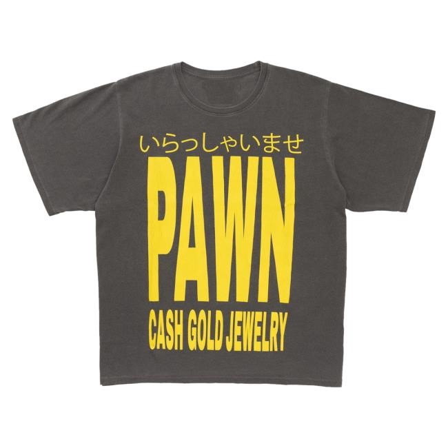 Honolulu Pawn Shop Merch Hiragana Pawn Box Tee In Faded Black Long Sleeve Shirt