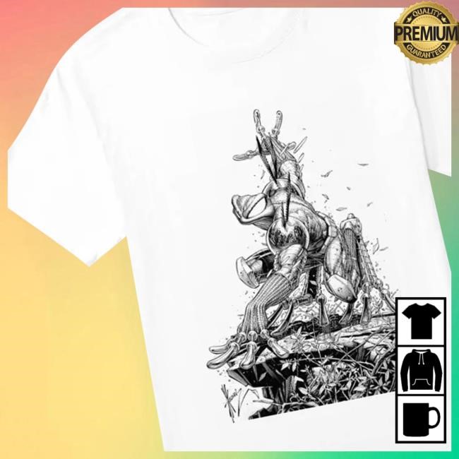 All Caps Comics Merch Shop Store Keown Cyberfrog T Shirt