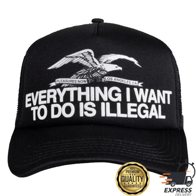 Pleasuresnow Merch Store Illegal Trucker new twill cap
