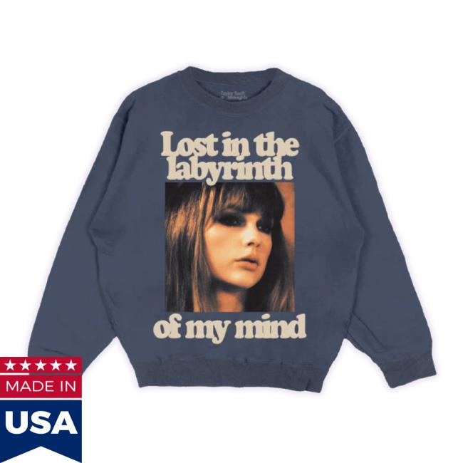Official Taylor Swift Merch Store Lost In The Labyrinth Of My Mind Sweatshirt Smoke Taylorswift Apparel Clothing Shop