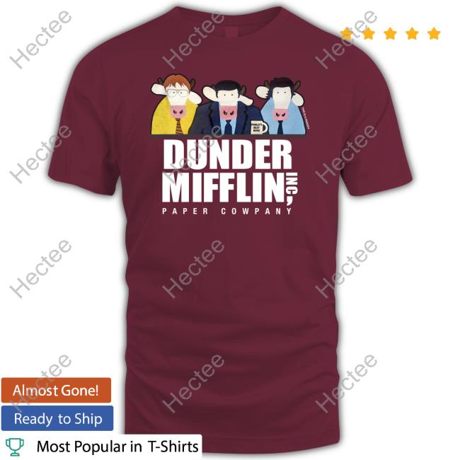 World's Best Boss This Is A Parody Dunder Moofflin Inc Paper Cowpany Official Shirt