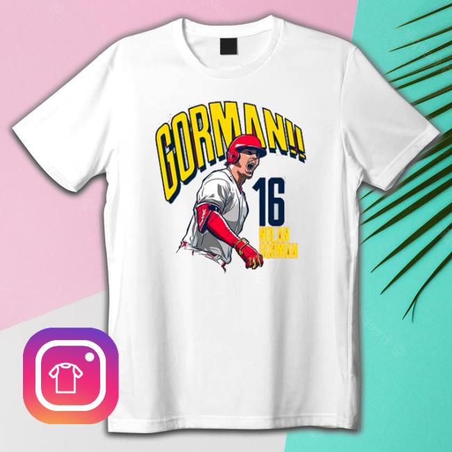 Official St. Louis Cardinals Gorman Nolan Gorman Sweatshirt