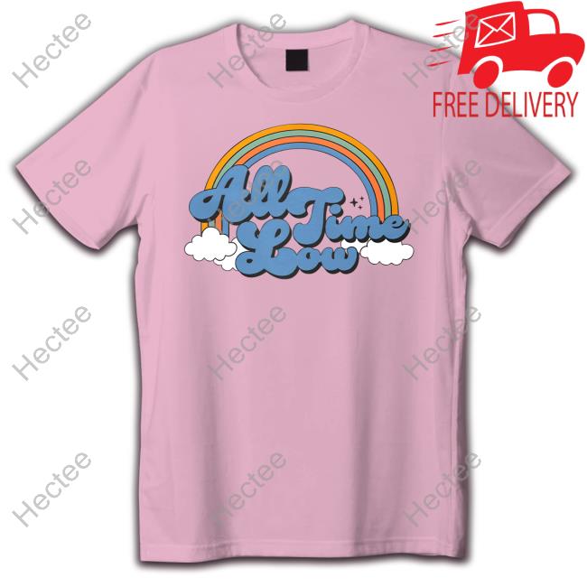 Alltimelow Store All Time Low Rainbow Logo Hoodie