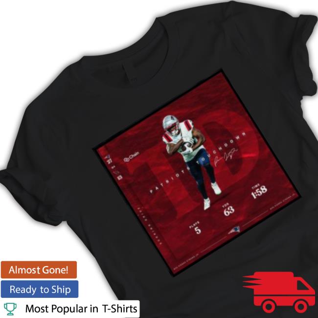 Pierre Strong Jr 2022 Patriots Touchdown New England Patriots 27 13 Cardinals Signature Hoodie Pierre Strong Jr 2022 Patriots Touchdown New England Patriots 27 13 Cardinals Signature Long Sleeve Shirt
