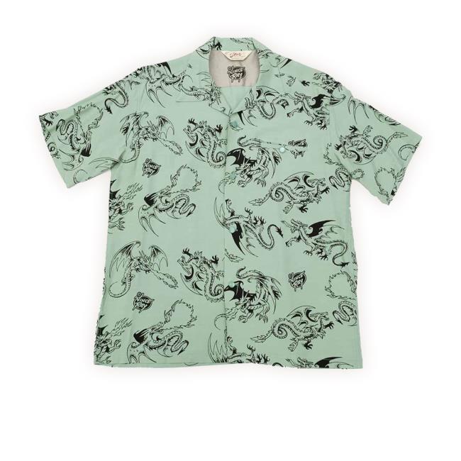 Star Of Hollywood × Vince Ray - High Density Rayon Open Shirt - Return Of The Dragon Shirt