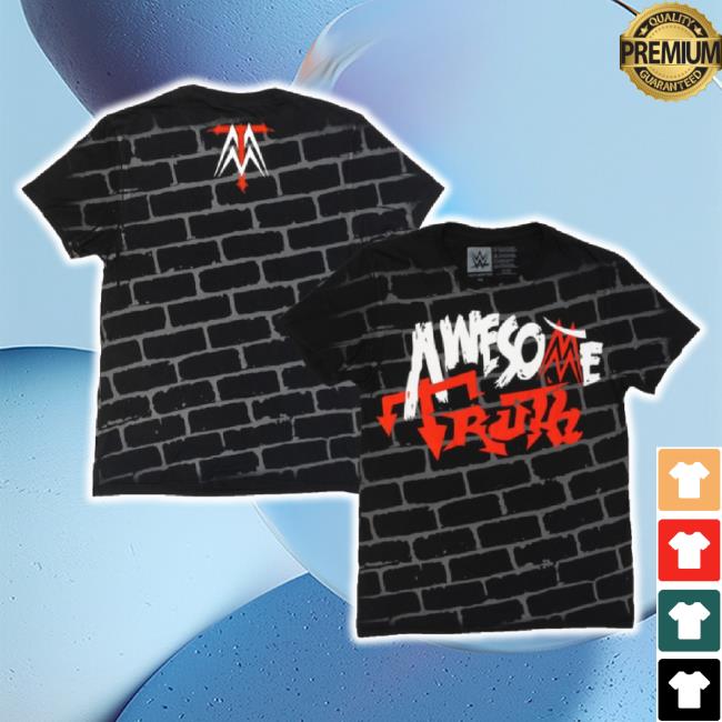 Original Black Awesome Truth Brick Wall Hoodie Officially Licensed Gear Shop