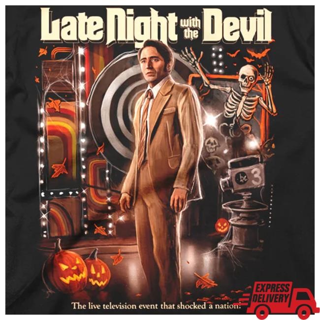 Terrorthreads Merch Shop Late Night With The Devil Shocked A Nation New Shirt