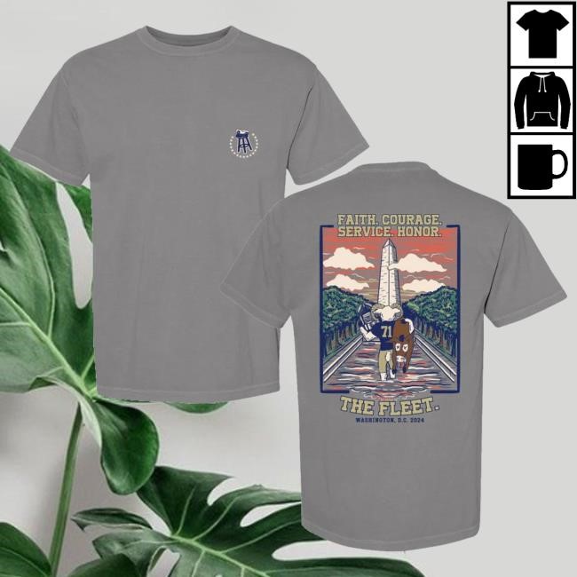 Faith Courage Service Honor The Fleet Tee Shirt