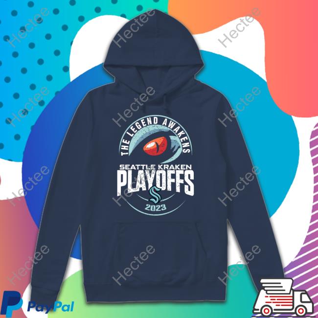 Buoy Wearing The Legend Awakens Seattle Kraken Playoffs 2023 Sweatshirt