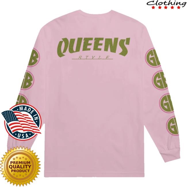 Merchnow Merch Store Gorilla Biscuits Queens Style Light Pink Long Sleeve Hooded Sweatshirt