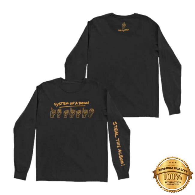 Original System Of A Down Merch Store System Of A Down Sign Language T-Shirt Systemofadown Shop
