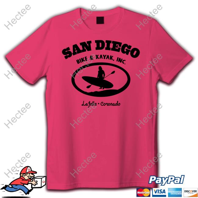 Toplobsta San Diego Bike & Kayak Inc La Jolla Coronado Tee Shirt
