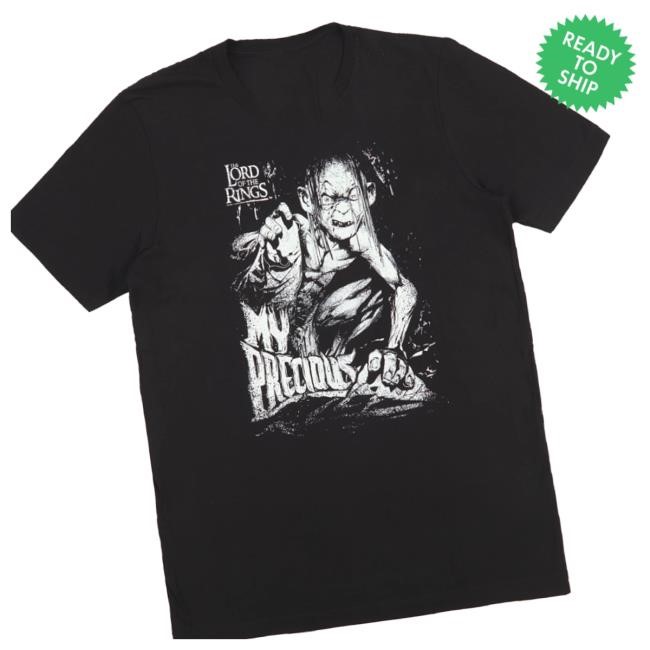 Official The Lord Of The Rings Gollum Metal Black Crewneck Sweatshirt