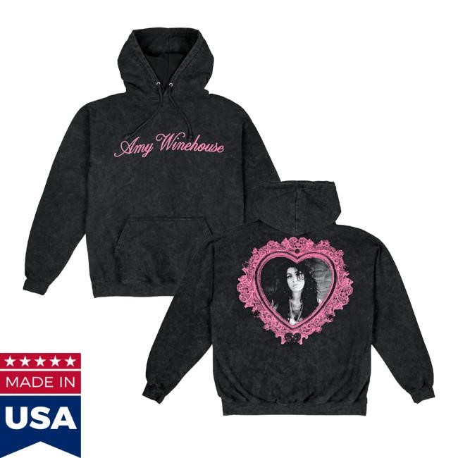 Amy Winehouse Store Merch Heart Frame Long Sleeve Shirt