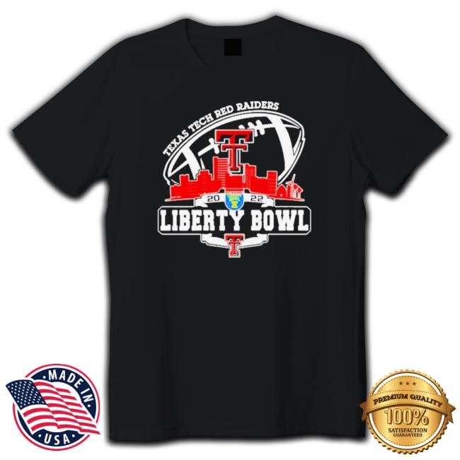 Official Texas Tech Red Raiders Logo Liberty Bowl City 2022 Champions T-shirt