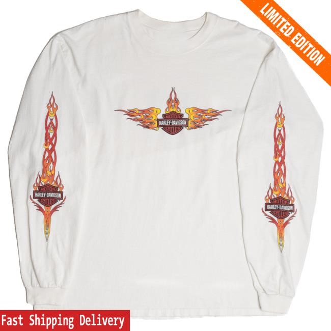 Ragstock Harley Davidson Cincinnati Flame Sleeves t-shirt, hoodie, tank top, sweater and long sleeve t-shirt