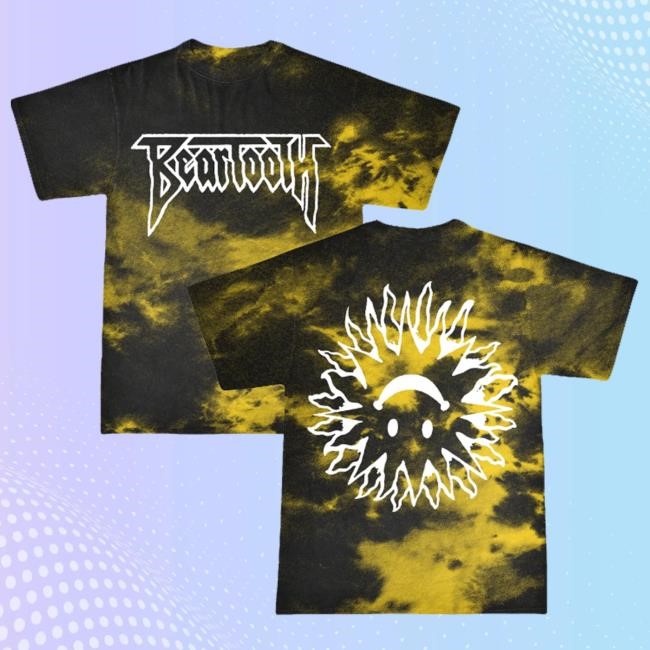 Original Beartooth Band Merch Sun On My Back Dye Crewneck Sweatshirt Original Beartooth Band Merch Sun On My Back Dye t-shirt, hoodie, tank top, sweater and long sleeve t-shirt