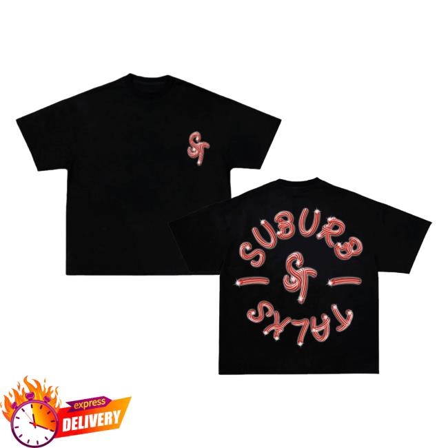 Trending Suburb Talks Merch Candy Cane Black Classic Shirt