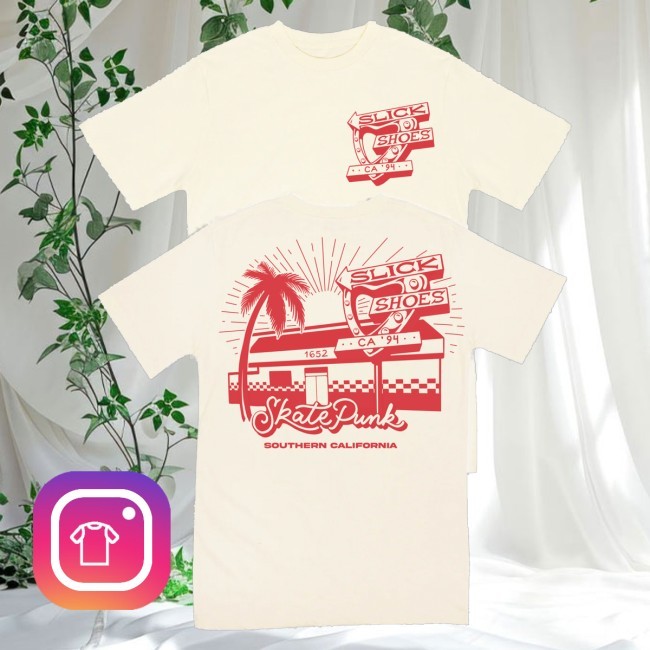 Slick Shoes Band Store Merch Slick Shoes Chain-N-Out Shirts Ivory