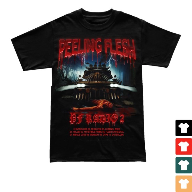 Peeling Flesh Pf Radio 2 Zip Up Hooded Sweatshirt