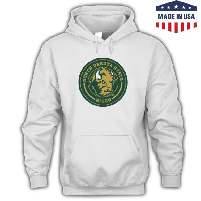 Official Ndsu Circle North Dakota Bison shirt Official Ndsu Circle North Dakota Bison Hooded Sweatshirt