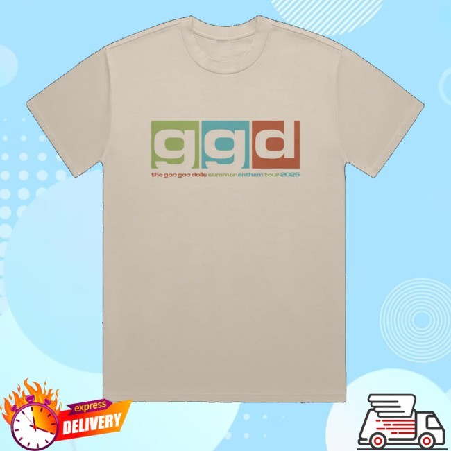 Goo Goo Dolls Store Merch Summer Anthem Color Block Tee Shirt