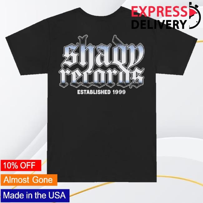 Trending Shady Records Merch Shady Records Chrome Logo Hoodie (Black)