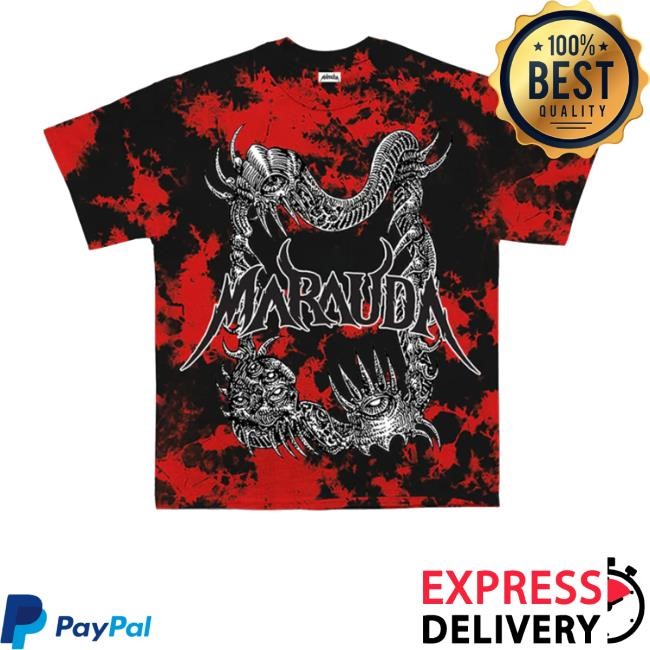Maraudamusic Merch Marauda Red Crystal Tee Shirt