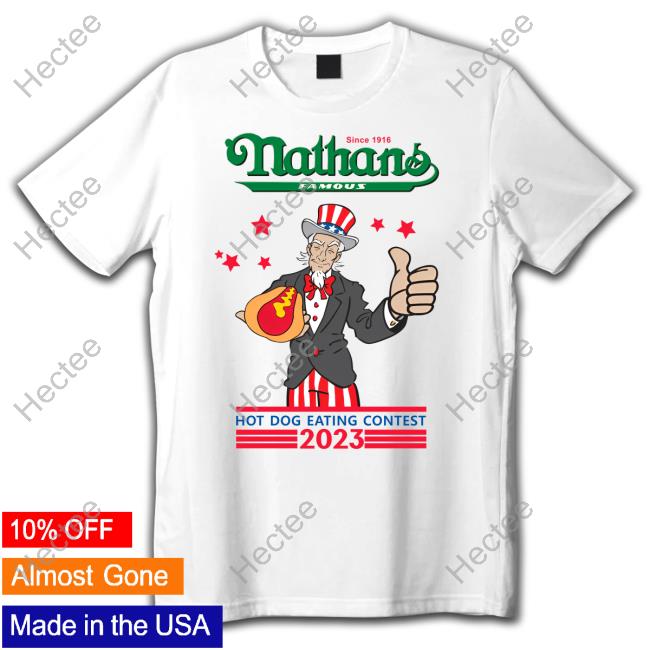 Nathans 2023 Hot Dog Eating Contest Shirts
