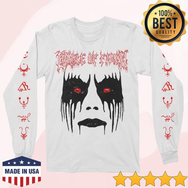 Night Shift Merch Cradle Of Filth Dani Face Long Sleeve Long Sleeve Shirt
