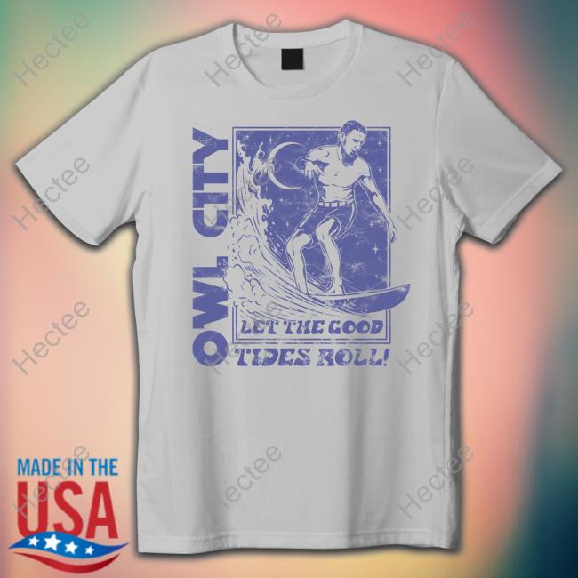 Owl City Store Let The Good Tides Roll Ringer Tee Shirt