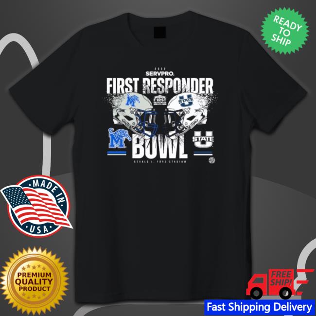 Utah State Aggies Vs Utah State Aggies 2022 Servpro First Responder Bowl Shirts
