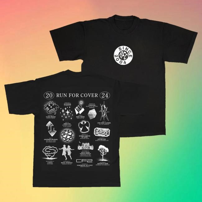 Run For Cover Records Merch Store Run For Cover 2024 Label Almanac Tee