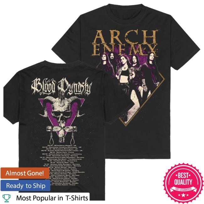 Trending Archenemy Merch Store Blood Dynasty Tour 2024 Tee