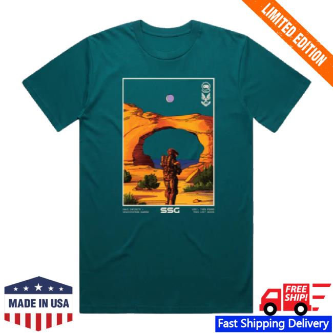 Trending Spacestation Merch Store Spacestation X Halo Arch T-Shirt Teal Shop Spacestation