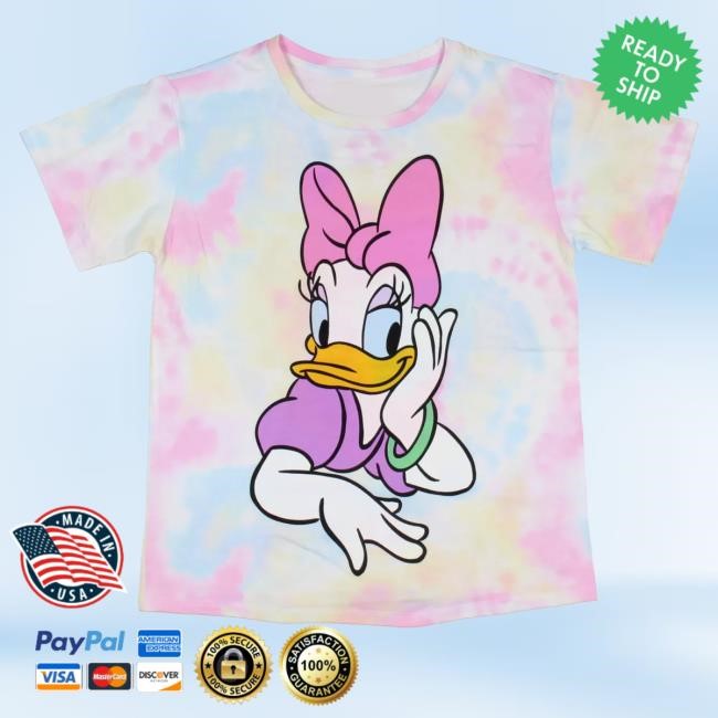 Even Times Six Disney Girls Disney Girls Daisy Duck Tie Dye Graphic Shirts
