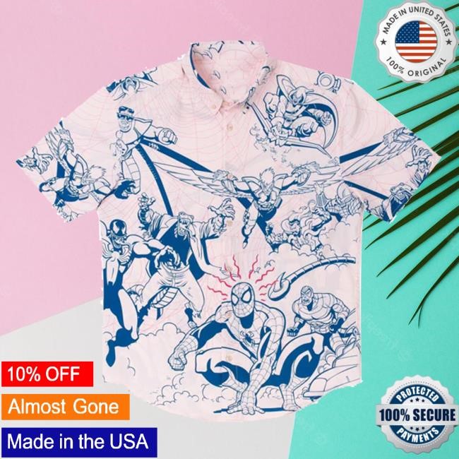 Official Rsvlts Spiderman Villains Beware Short Sleeve Shirt