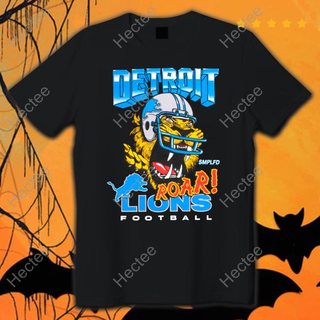 Smplfd Merch Detroit Lions Roar Football Long Sleeve