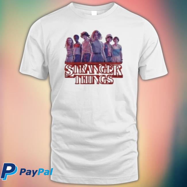 Original Stranger Things Group Cast Eleven Logo Shirt