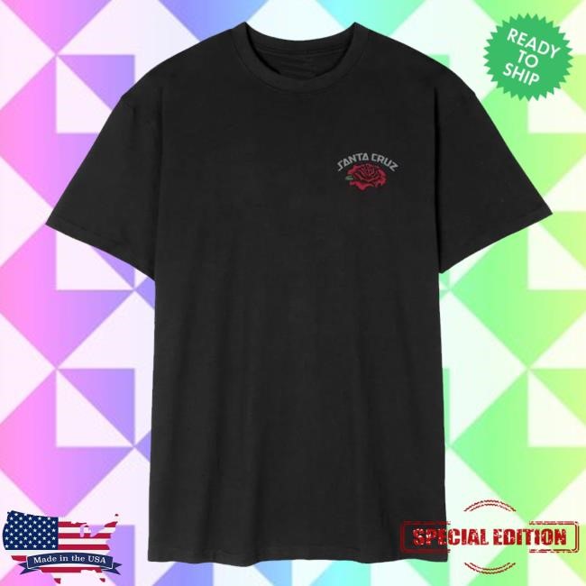 Welcomeleeds Merch Store Santa Cruz - Dressen Roses Solo T-Shirt - Black Hooded Sweatshirt