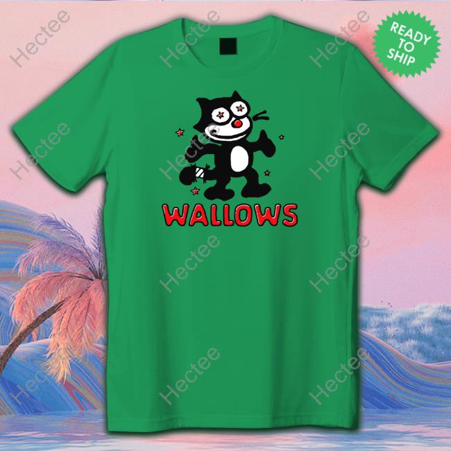 Wallows Music Store Toon Cat Tee Shirt