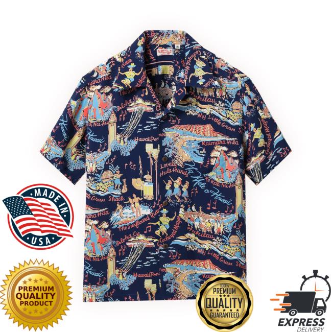 Official Rayon Hawaiian Shirt The Song Of Hawaii Crewneck Sweatshirt