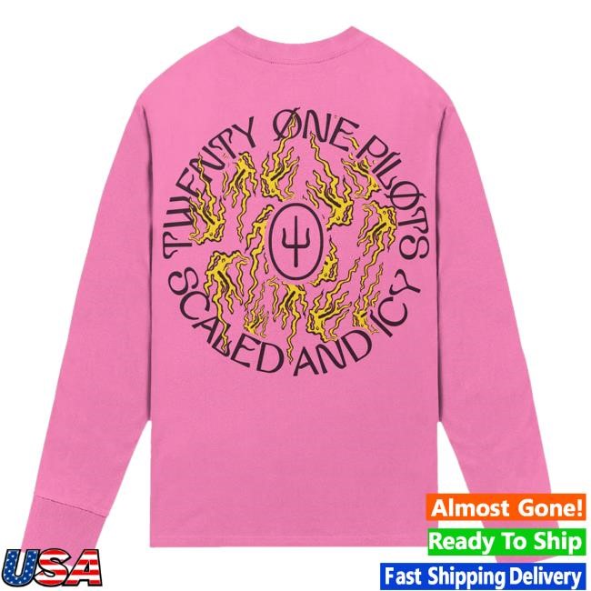 Official Twenty One Pilots Merch Scaled And Icy Flames Long Sleeve Funny Shirt