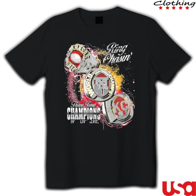 Original Kansas City Ring Chasin’ Three Time Champions Hoodie Sweatshirt
