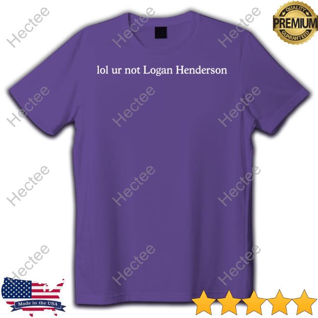 Elizabeth Lol Ur Not Logan Henderson Hooded Sweatshirt